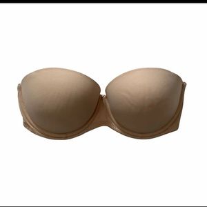 Victoria's Secret PINK VS Nude Wear Everywhere Multiway Push Up Bra 32D NO STRAP